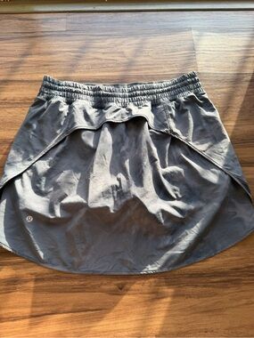 lululemon athletica Charcoal Gray Circle Skirt with Elastic Waist